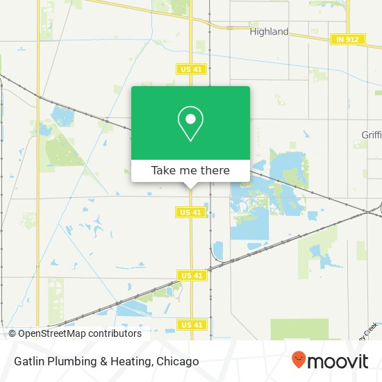 Mapa de Gatlin Plumbing & Heating