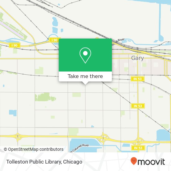 Mapa de Tolleston Public Library