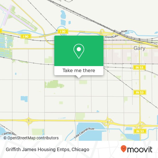 Griffith James Housing Entps map