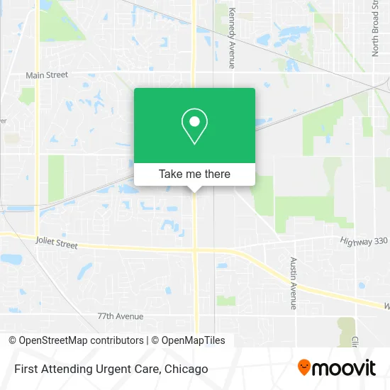 First Attending Urgent Care map