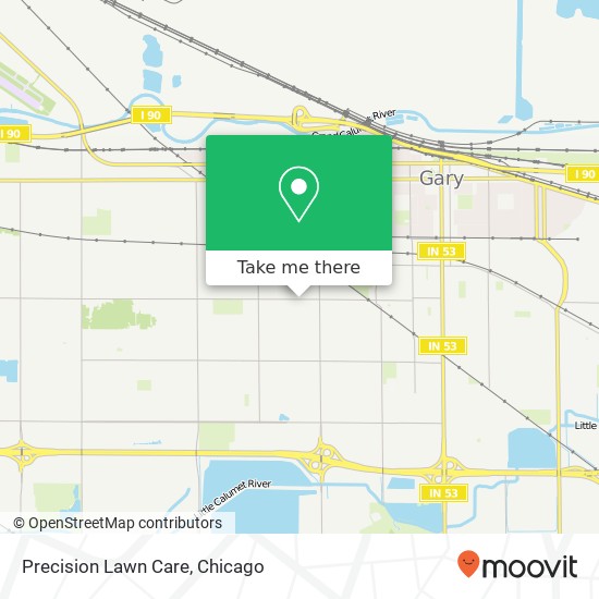 Precision Lawn Care map