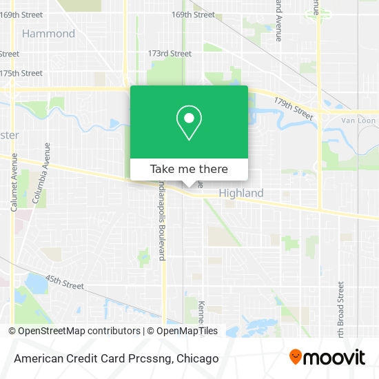 American Credit Card Prcssng map