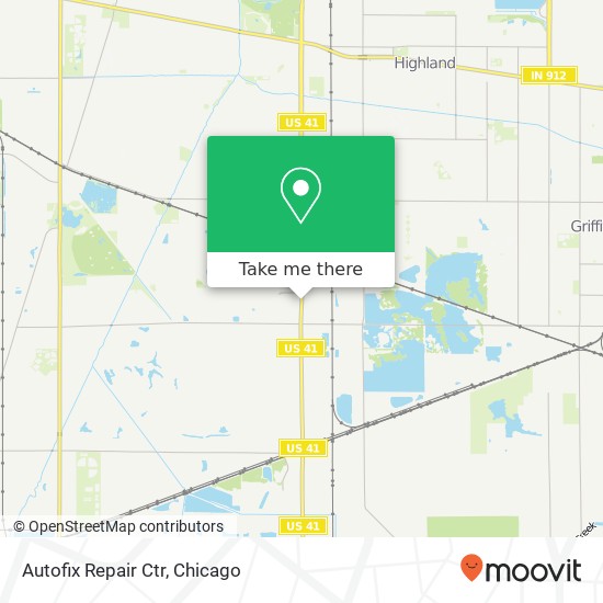 Autofix Repair Ctr map