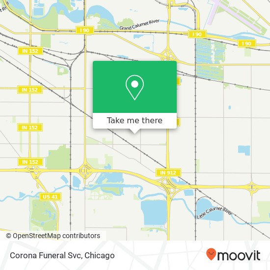 Corona Funeral Svc map