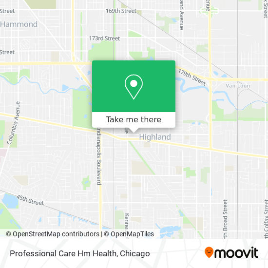 Professional Care Hm Health map