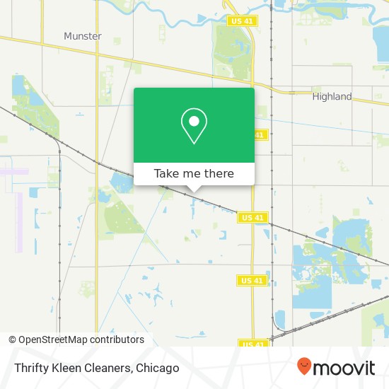 Thrifty Kleen Cleaners map