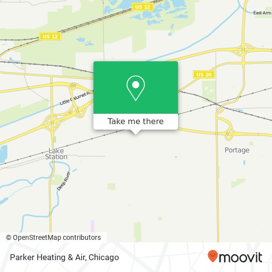 Mapa de Parker Heating & Air