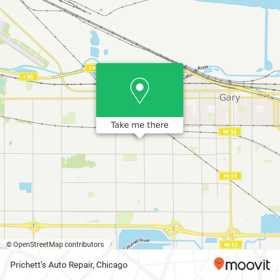 Prichett's Auto Repair map