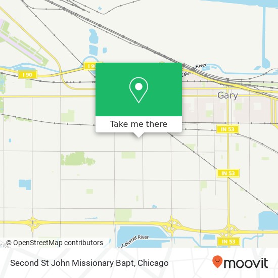 Second St John Missionary Bapt map