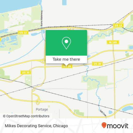 Mikes Decorating Service map