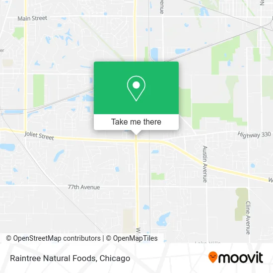 Raintree Natural Foods map