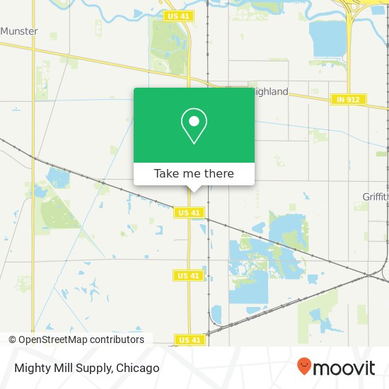 Mighty Mill Supply map