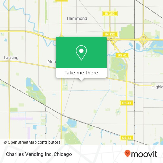 Charlies Vending Inc map