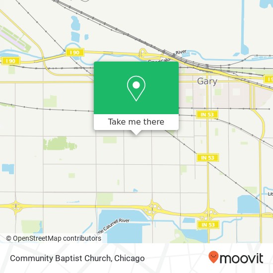 Community Baptist Church map