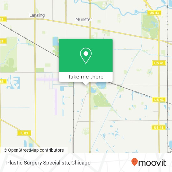 Plastic Surgery Specialists map