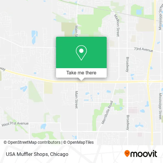 USA Muffler Shops map
