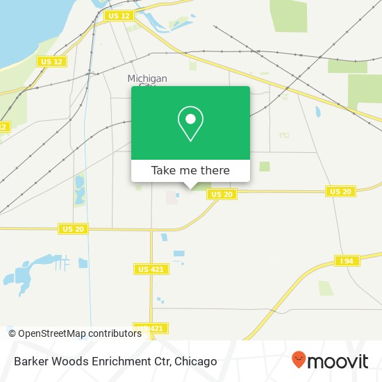 Barker Woods Enrichment Ctr map