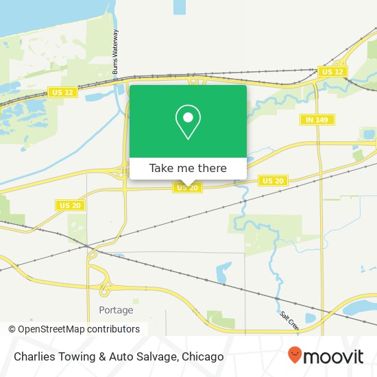 Charlies Towing & Auto Salvage map