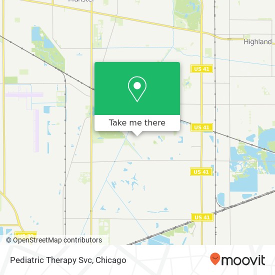 Pediatric Therapy Svc map