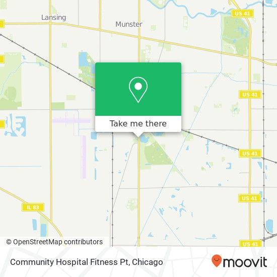 Community Hospital Fitness Pt map