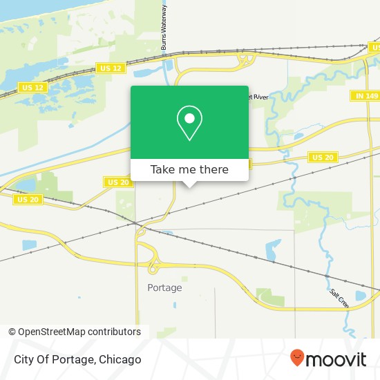 City Of Portage map