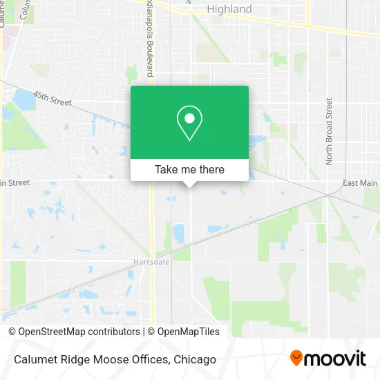 Calumet Ridge Moose Offices map