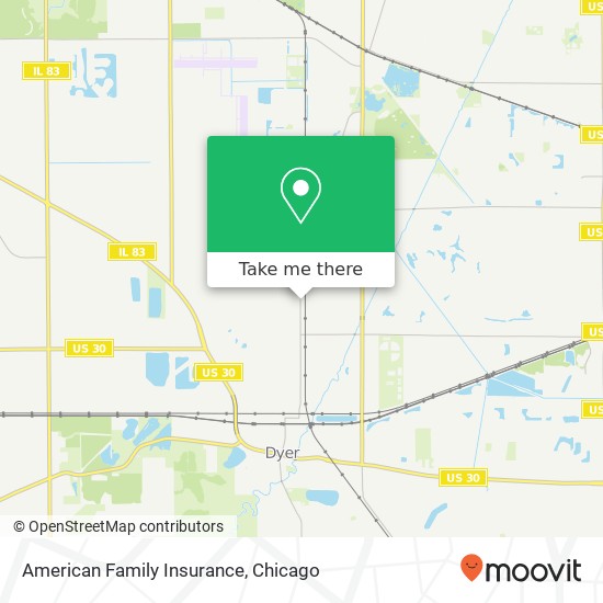 American Family Insurance map