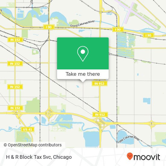 H & R Block Tax Svc map