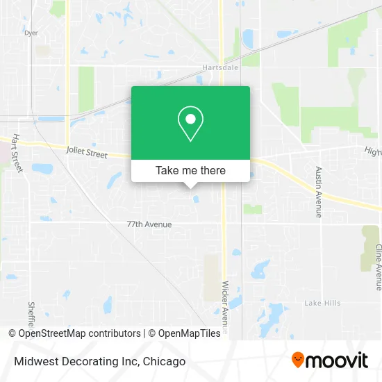 Midwest Decorating Inc map