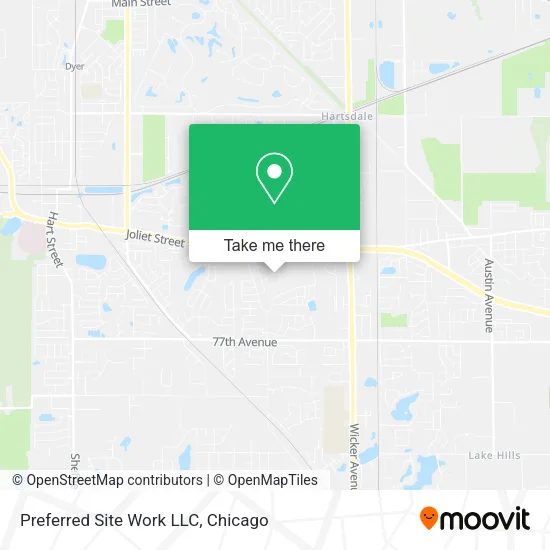 Preferred Site Work LLC map