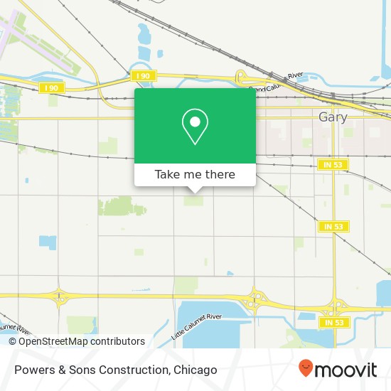 Powers & Sons Construction map