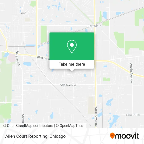 Allen Court Reporting map