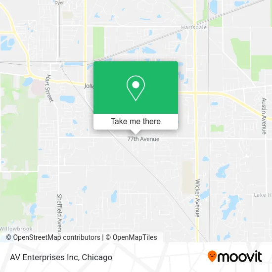 AV Enterprises Inc map