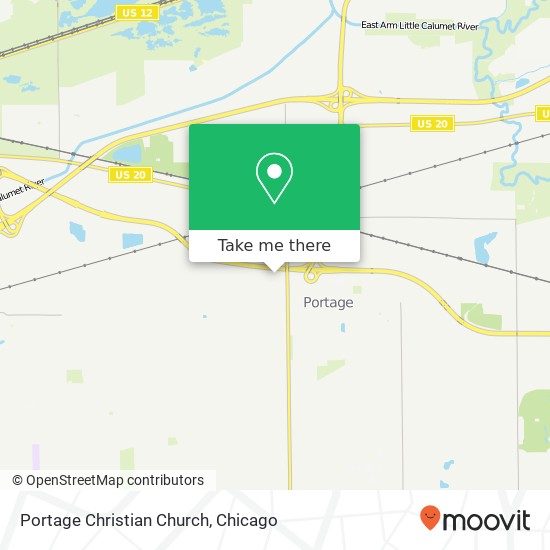 Mapa de Portage Christian Church
