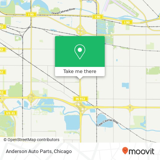 Anderson Auto Parts map