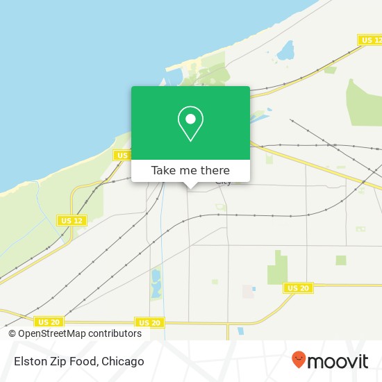 Elston Zip Food map