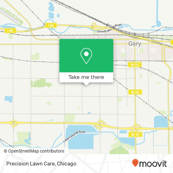 Precision Lawn Care map