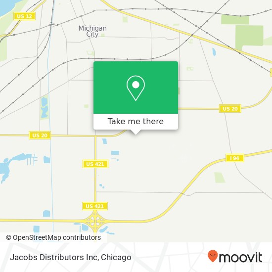 Jacobs Distributors Inc map