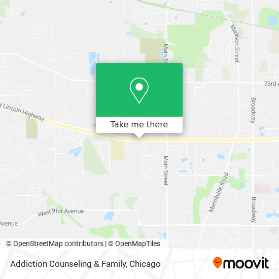 Addiction Counseling & Family map