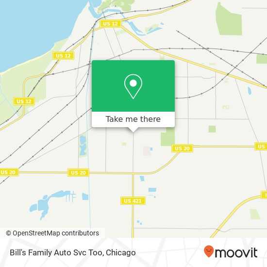 Bill's Family Auto Svc Too map