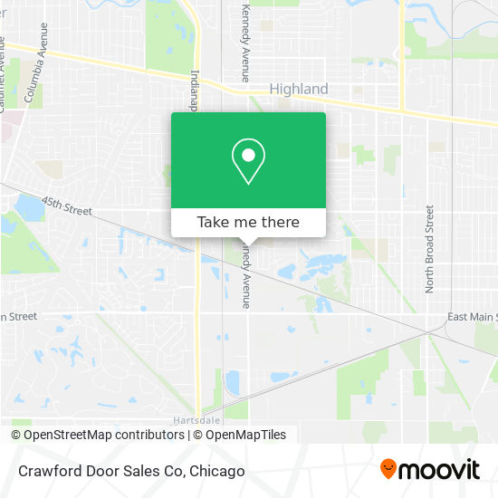 Crawford Door Sales Co map