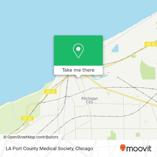 LA Port County Medical Society map