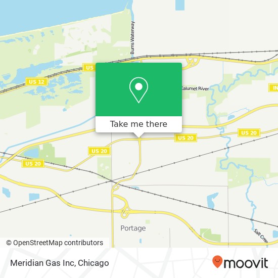 Meridian Gas Inc map