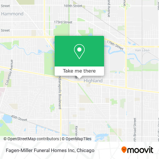 Mapa de Fagen-Miller Funeral Homes Inc