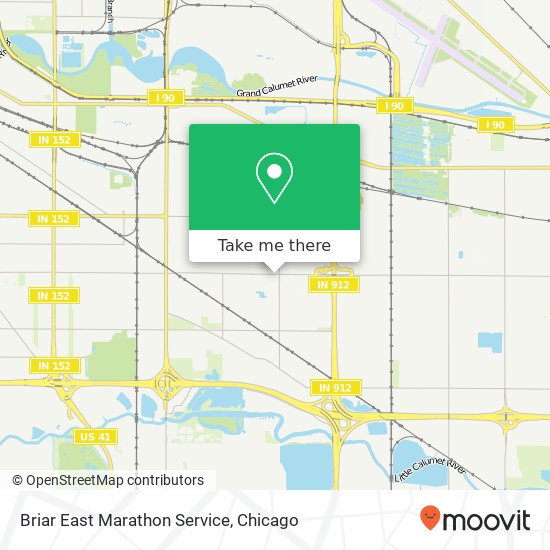 Mapa de Briar East Marathon Service