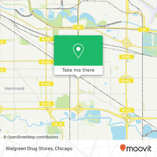 Mapa de Walgreen Drug Stores