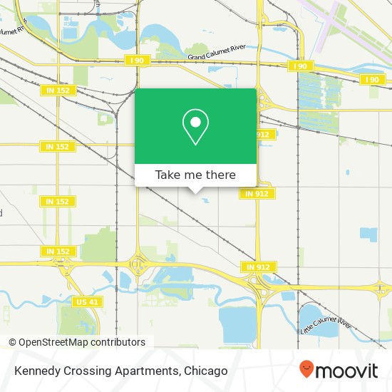 Mapa de Kennedy Crossing Apartments