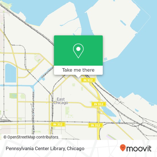 Mapa de Pennsylvania Center Library