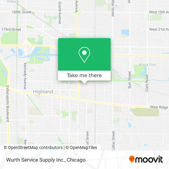 Mapa de Wurth Service Supply Inc.