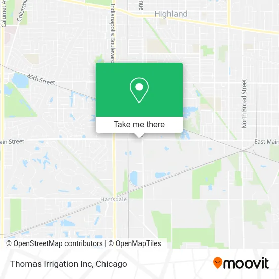 Thomas Irrigation Inc map